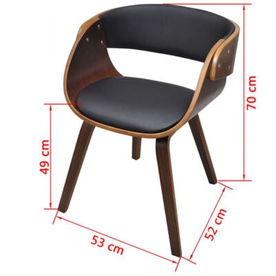 Καρέκλες Τραπεζαρίας Vidaxl από Συνθετικό Δέρμα 6 Τμχ - Καφέ image 5