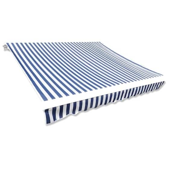 Vidaxl Τεντόπανο Μπλε / Λευκό 350 X 250 Εκ. Από Καραβόπανο image 0