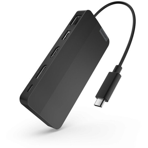 Docking Station Lenovo 5-port συμβατό με USB-C - Μαύρο image 3