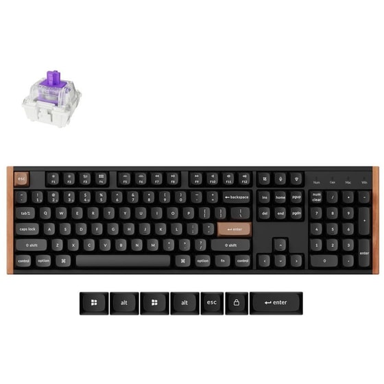 Keychron K10 HE K10H-F1 Ασύρματο Ηall Effect Gaming Πληκτρολόγιο με Magnetic διακόπτες και RGB φωτισμό (Αγγλικό US) Λευκό image 0