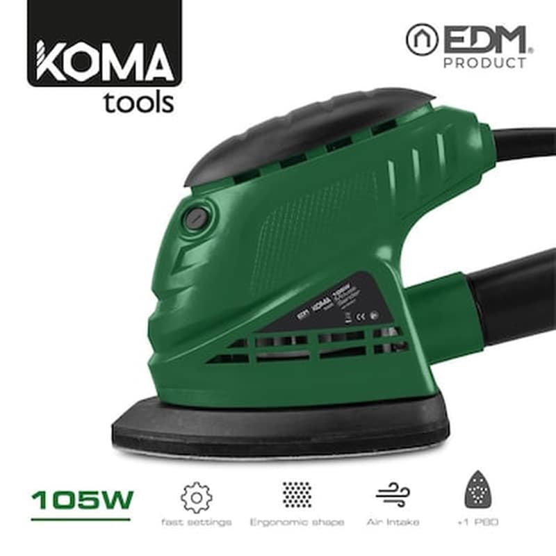 EDM SPAIN Πολυτριβείο Χούφτας/δέλτα 105w Koma Tools 08707 Edm Spain