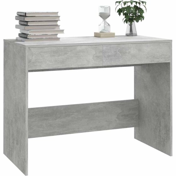 Γραφείο VidaXL από Επεξεργασμένο Ξύλο 101x50x76,5 cm - Γκρι Σκυροδέματος image 3