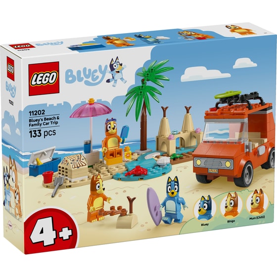 LEGO® Bluey: Bluey's Beach & Family Car Trip (11202) image 0