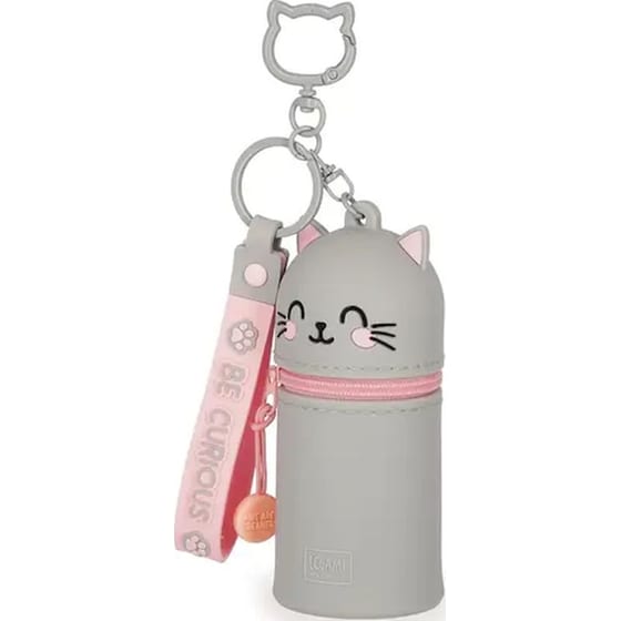 Κασετίνα Σιλικόνης Legami Mini Kawaii με Μπρελόκ Kitty image 1