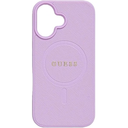 Θήκη Apple iPhone 16 - Guess Saffiano - Black