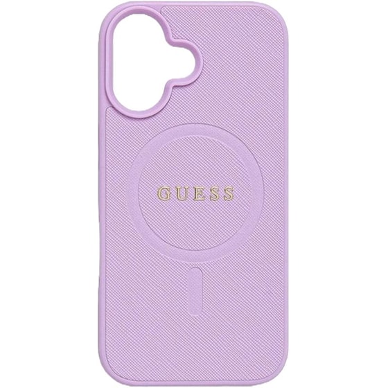 Θήκη Apple iPhone 16 - Guess Saffiano - Black image 0