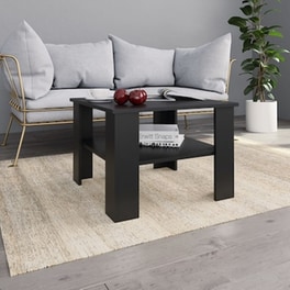 Τραπεζάκι Σαλονιού VidaXL από Μοριοσανίδα 60x60x42cm - Μαύρο