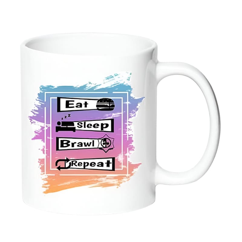 OEM Κούπα Brawl Stars No2 Κεραμική 330 ml - Λευκό