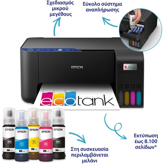 Epson EcoTank L3251 Εγχρωμο Πολυμηχάνημα Inkjet A4 με WiFi (C11CJ67406) image 1