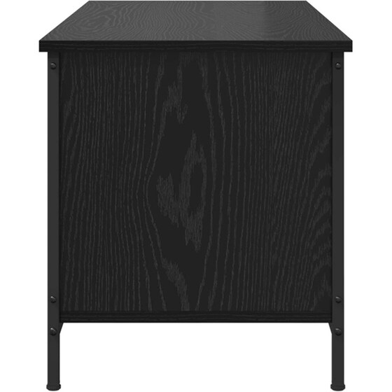 Έπιπλο Τηλεόρασης VidaXL 100 x 40 x 45 cm - Μαύρη Οξιά image 6