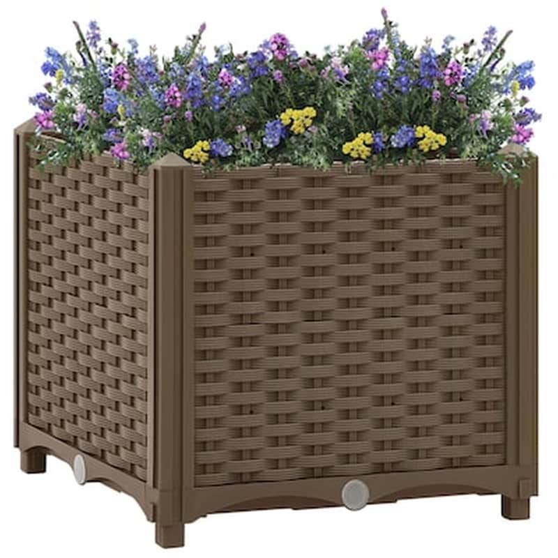 VIDAXL Vidaxl Ζαρντινιέρα 40 X 40 X 38 Εκ. Από Πολυπροπυλένιο