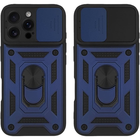 Θήκη Apple iPhone 16 Pro Max - Sonique Ring Armor CamPro - Μπλε image 0