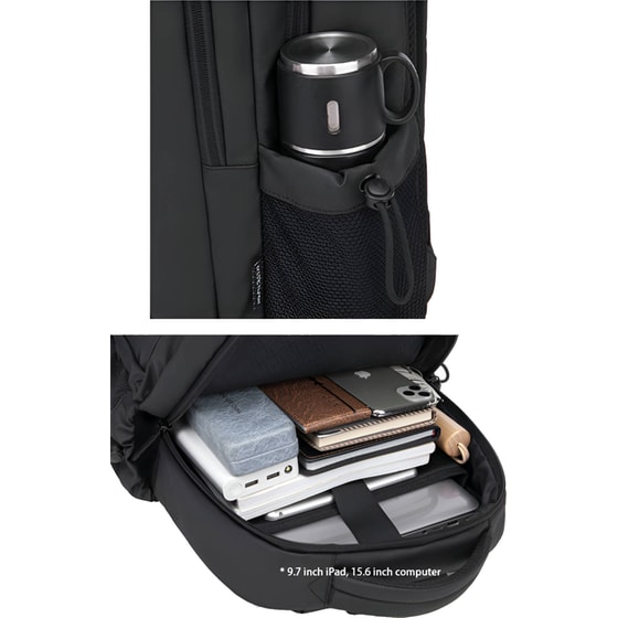 Τσάντα Laptop Arctic Hunter B00534 15.6" Αδιάβροχη - Μαύρο image 4