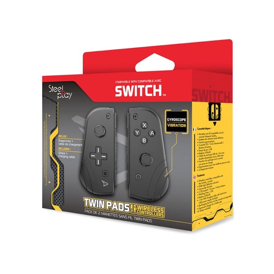 Steelplay Twin Pads - Χειριστήρια για Nintendo Switch - Μαύρο image 1
