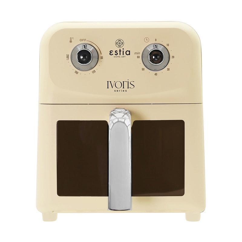 ESTIA 06-27520 με Αποσπώμενο Κάδο 6 L Μπεζ Φριτέζα Αέρος