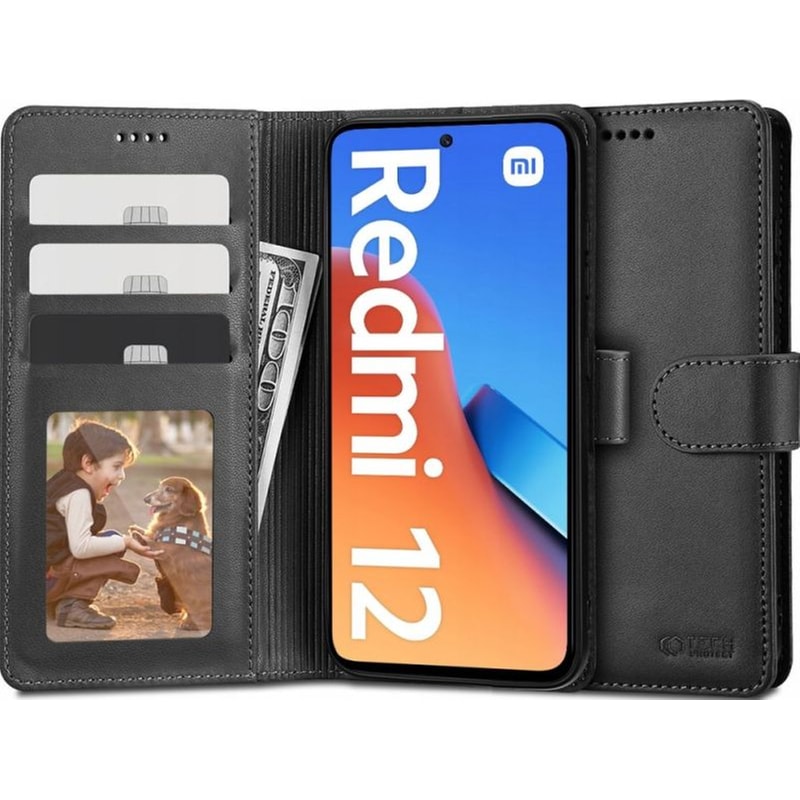 TECH-PROTECT Θήκη Xiaomi Redmi 12 - Tech-Protect Wallet - Black