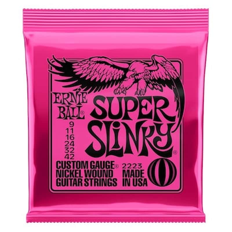 ERNIE BALL Σετ 6 Χορδές Ηλεκτρικής Κιθάρας Ernie Ball Super Slinky 009-042