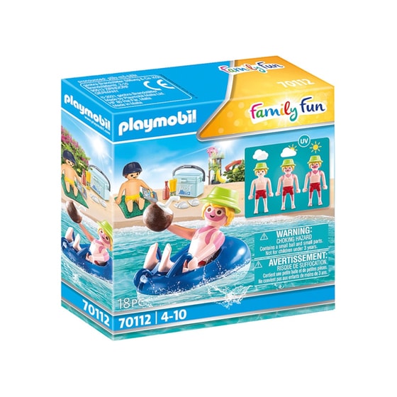 PLAYMOBIL® Family Fun Παραθεριστής με Φουσκωτή Κουλούρα (70112) image 0