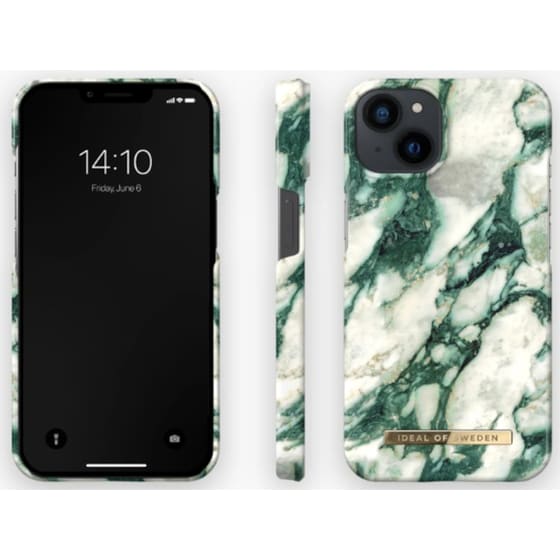 Θήκη Apple iPhone 13 - iDeal of Sweden Fashion - Calacatta Emerald Marble image 1