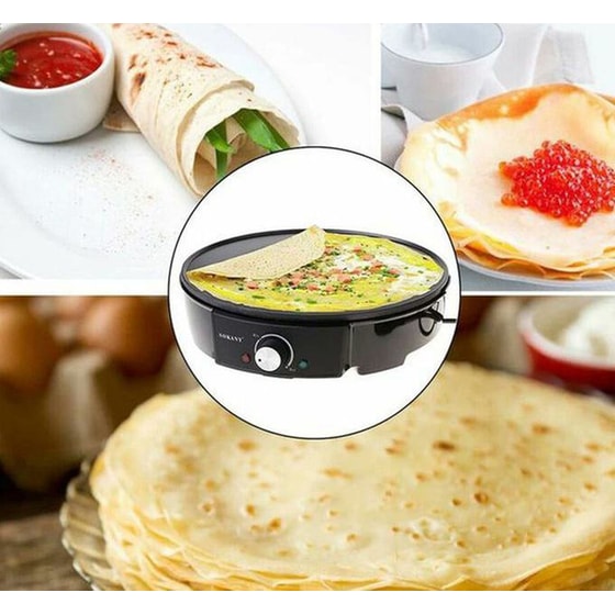 Κρεπιέρα SOKANY SK-1002 Press Grill 30 cm 1200 W Μαύρο image 3