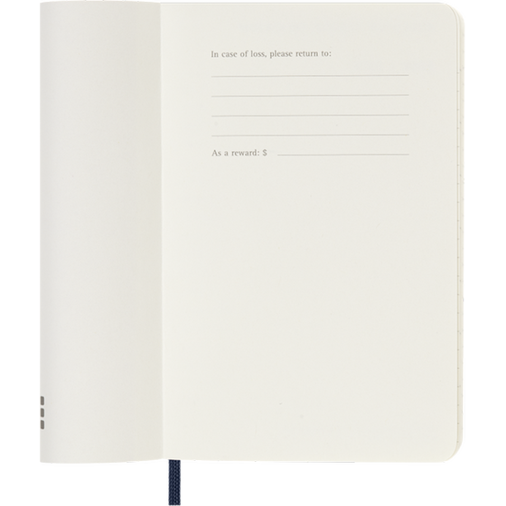Ημερολόγιο Ημερήσιο 2027 Moleskine 12M Pocket Soft Cover Μπλε image 2