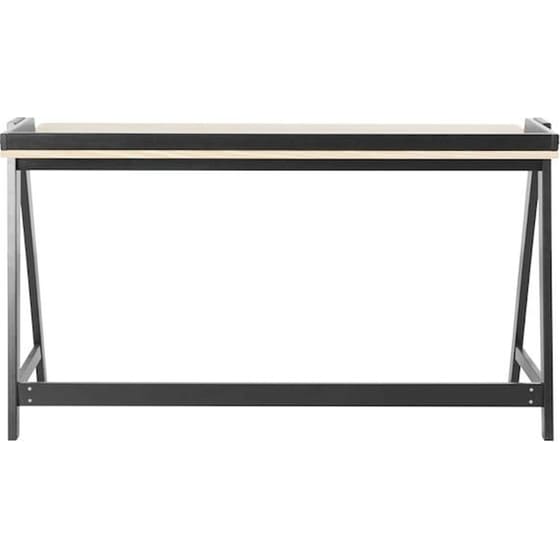 Γραφείο Nextdeco 33210 από MDF 120x60x75cm - Φυσικό/ Μαύρο image 3