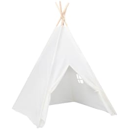 Vidaxl Σκηνή Teepee Παιδική 120 x 120 x 150 Εκ Λευκή