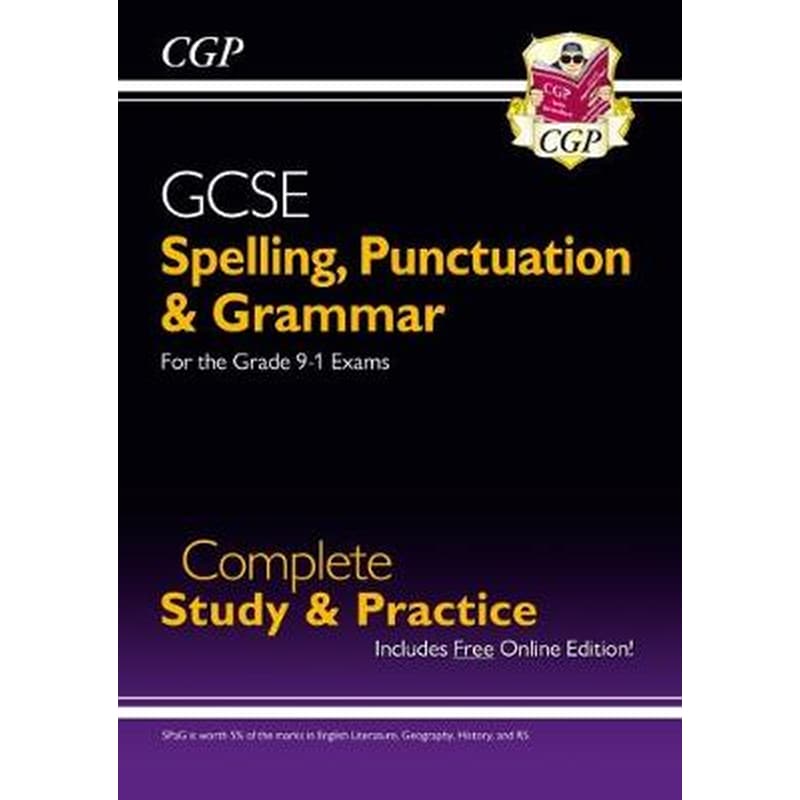 Spelling, Punctuation and Grammar for Grade 9-1 GCSE Complete Study Practice (with Online Edition)