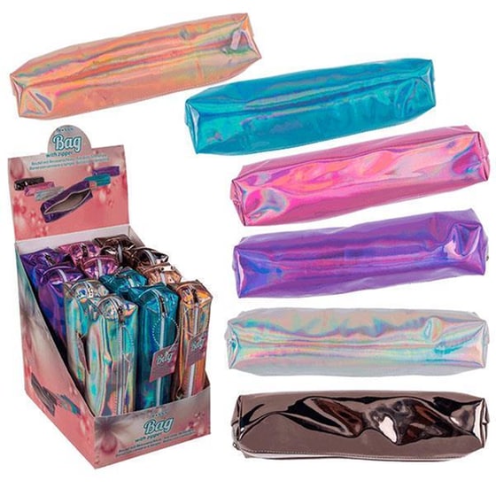 Κασετίνα Pu Με Φερμουάρ 6 Μεταλλικά Χρώματα (1 Τεμάχιο) image 0