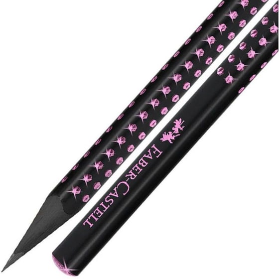 Μολύβι Faber Castell Sparkle Midnight B Ροζ image 2