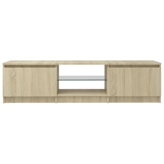 Έπιπλο Τηλεόρασης VidaXL από Επεξεργασμένο Ξύλο 140x40x35.5cm - Μπεζ image 3