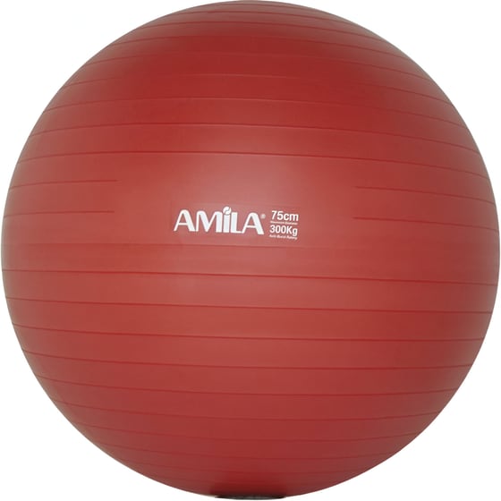 Μπάλα Γυμναστικής Amila Κατάλληλη για Pilates 1.70 kg 75 cm από PVC - Κόκκινο image 0