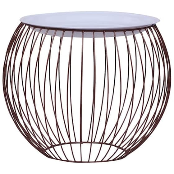Σετ Τραπεζάκια Σαλονιού VidaXL από MDF 51x41cm 2 Τμχ - Χρυσά image 3