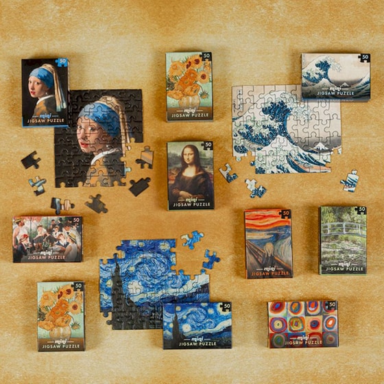Professor Puzzle Παζλ Jigsaw Library: Mini Masterpieces 10 Σχέδια - Τυχαία Επιλογή Σχεδίου (50 Κομμάτια) image 10
