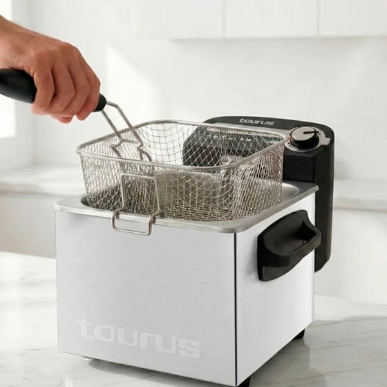 TAURUS PROFESSIONAL 2 PLUS 1700 W 2 L Ασημί Φριτέζα Λαδιού image 4