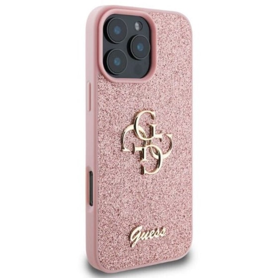 Θήκη Apple iphone 16 Pro Max - Guess Fixed Glitter - Ροζ image 1