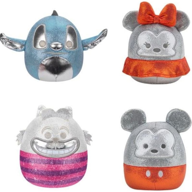 JAZWARES Λούτρινο Squishmallows Disney 100 Πακέτο 4 τμχ (12cm)