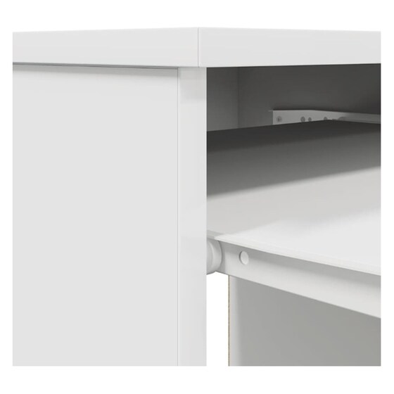 Γραφείο VidaXL από Επεξεργασμένο Ξύλο 86x49x76 cm - Λευκό image 10