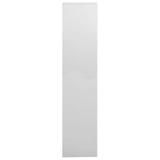 Ντουλάπα Γραφείου VidaXL από Ατσάλι 90x40x180 cm - Ανοιχτό Γκρι image 3