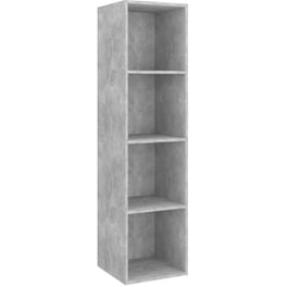 Έπιπλο Τηλεόρασης Vidaxl από Μοριοσανίδα  37x37x142,5cm - Γκρι