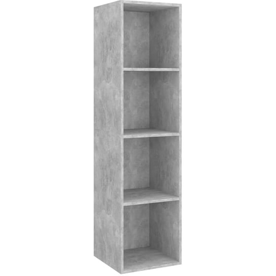 Έπιπλο Τηλεόρασης Vidaxl από Μοριοσανίδα  37x37x142,5cm - Γκρι image 0