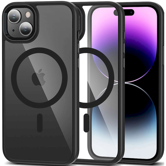 Θήκη Apple iPhone 15 - Tech-Protect MagMat MagSafe - Black / Clear image 0