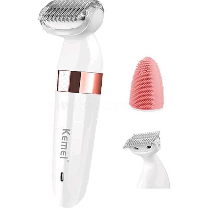 ΚΕΜΕΙ Αποτριχωτική Μηχανή ΚΕΜΕΙ KM-3204 Epilator Για Πρόσωπο Σώμα Λευκό