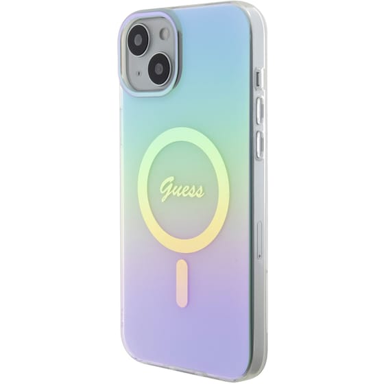 Guess Iridescent Magsafe Case Πολύχρωμη Θήκη Προστασίας Από Σκληρό Πλαστικό – Iphone 15 Plus (rainbow Purple – Guhmp15mhitsq) image 5