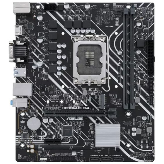 Asus Prime H610M-D D4 Intel H610 Micro ATX με Socket Intel 1700 image 0