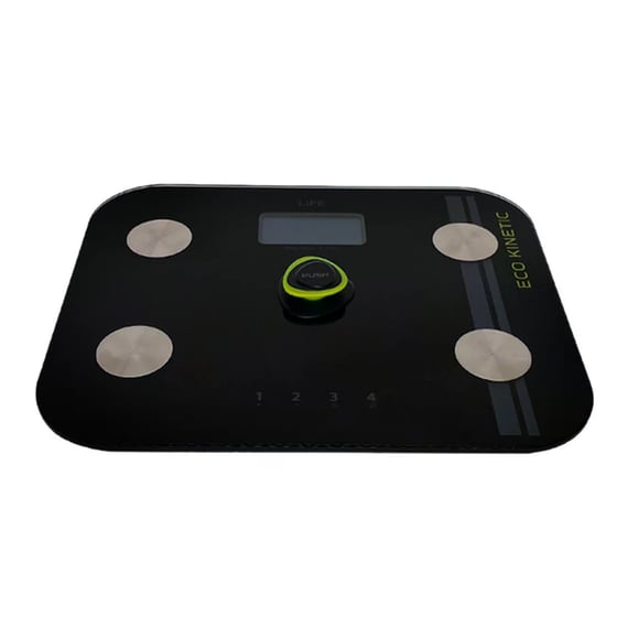 Ψηφιακή Ζυγαριά Σώματος Life LIFE ECO KINETIC με Λιπομετρητή Μαύρο image 1