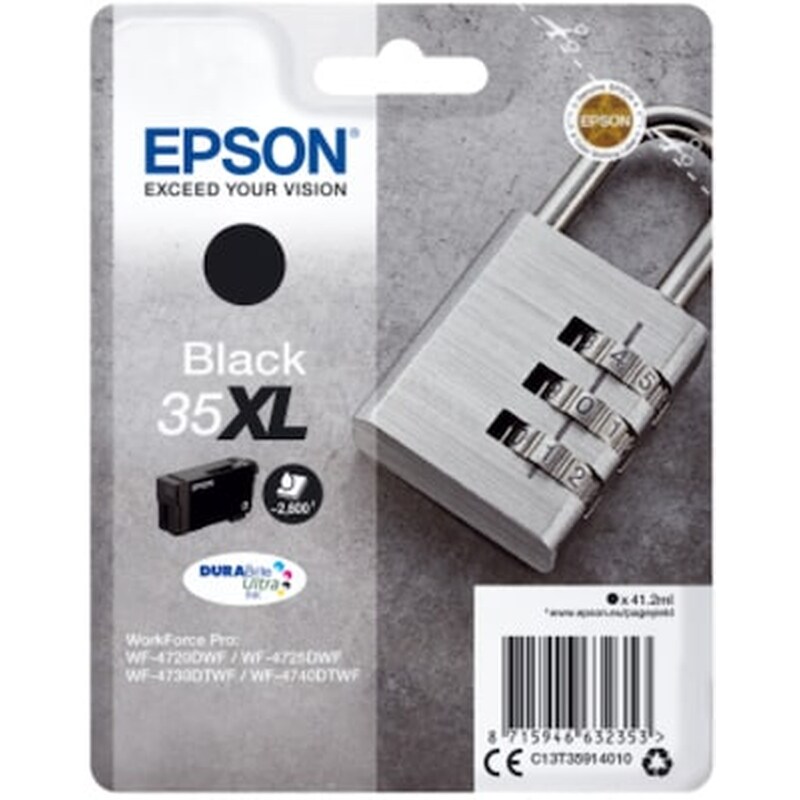 Epson Durabrite Ultra 35XL Μαύρο Μελάνι Εκτυπωτή T3591