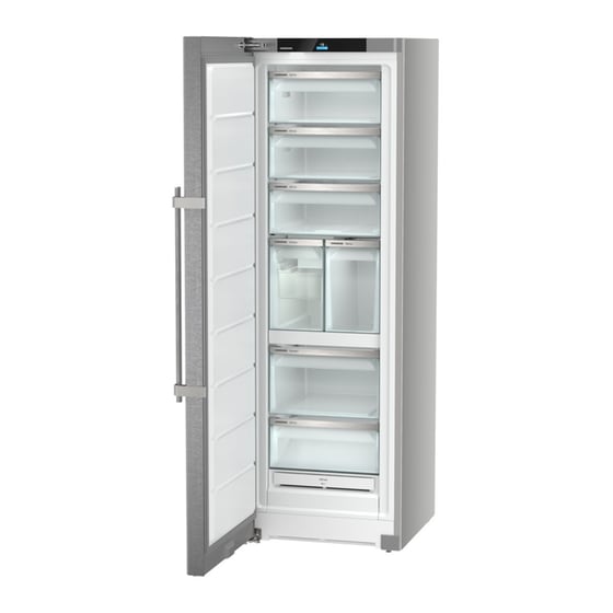 LIEBHERR SFNsdd 526i No Frost 277 Lt Inox Καταψύκτης Όρθιος image 3