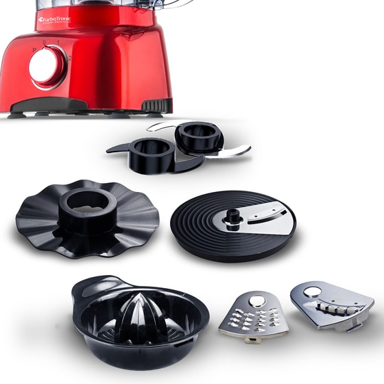 Πολυμίξερ TURBOTRONIC TT-FP800 800 W 1.2 L Κόκκινο image 4
