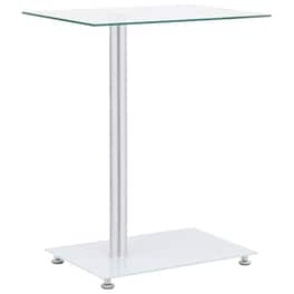 Τραπεζάκι Σαλονιού VidaXL από Ψημένο Γυαλί 45x30x58cm - Διαφανές